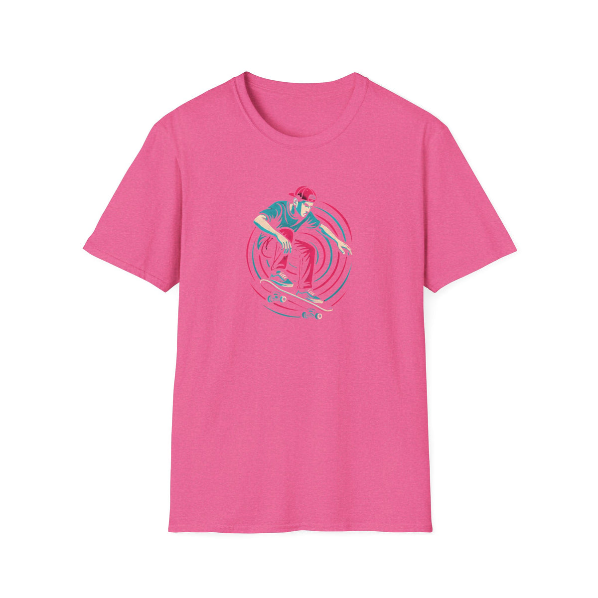 Skateboarder performing trick T-Shirt