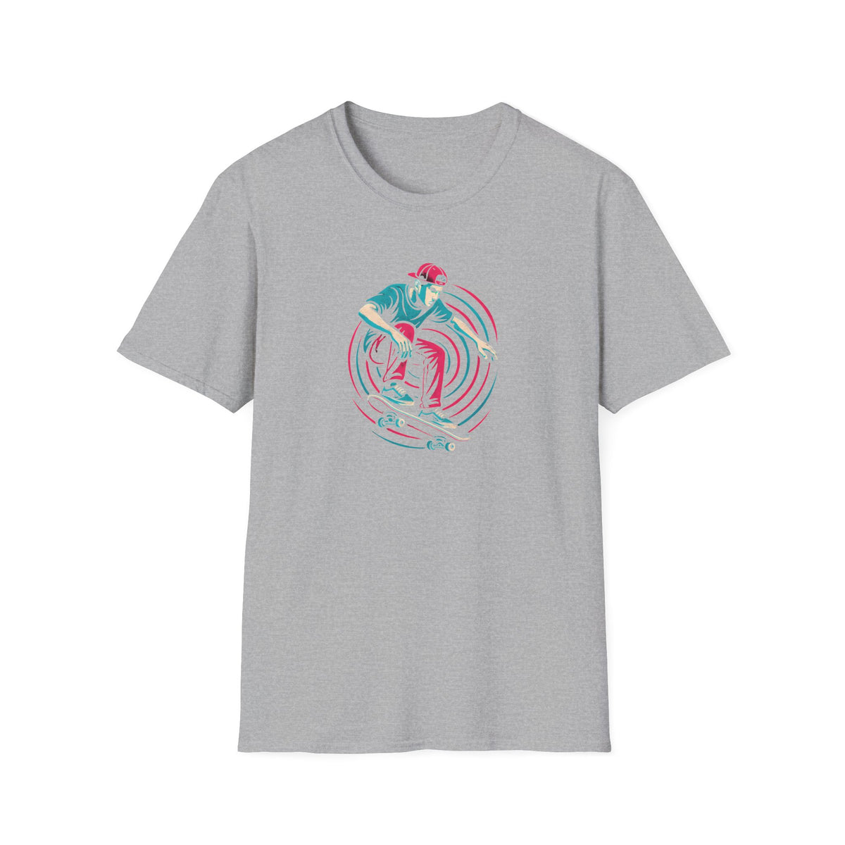 Skateboarder performing trick T-Shirt