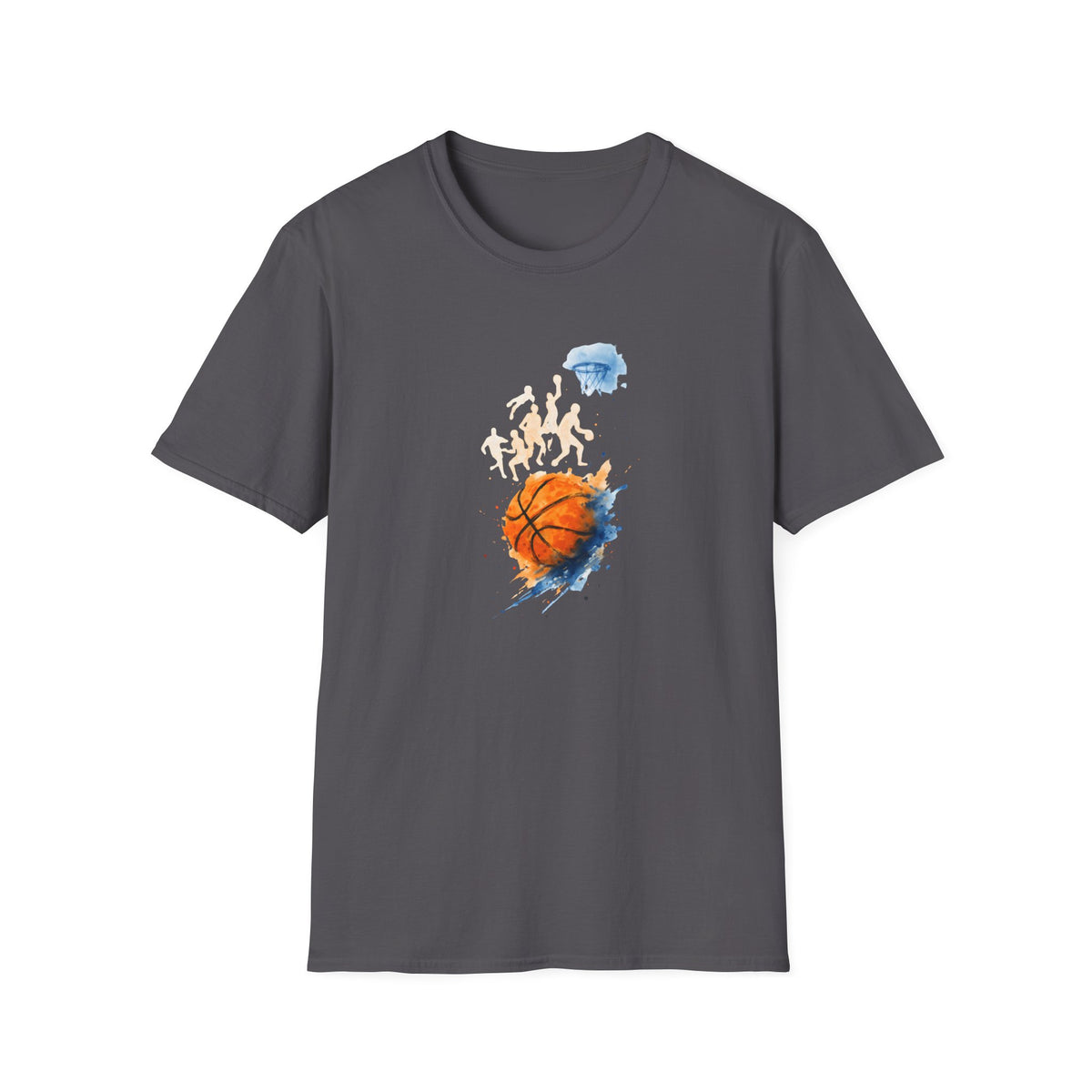 Watercolor basketball scene T-Shirt