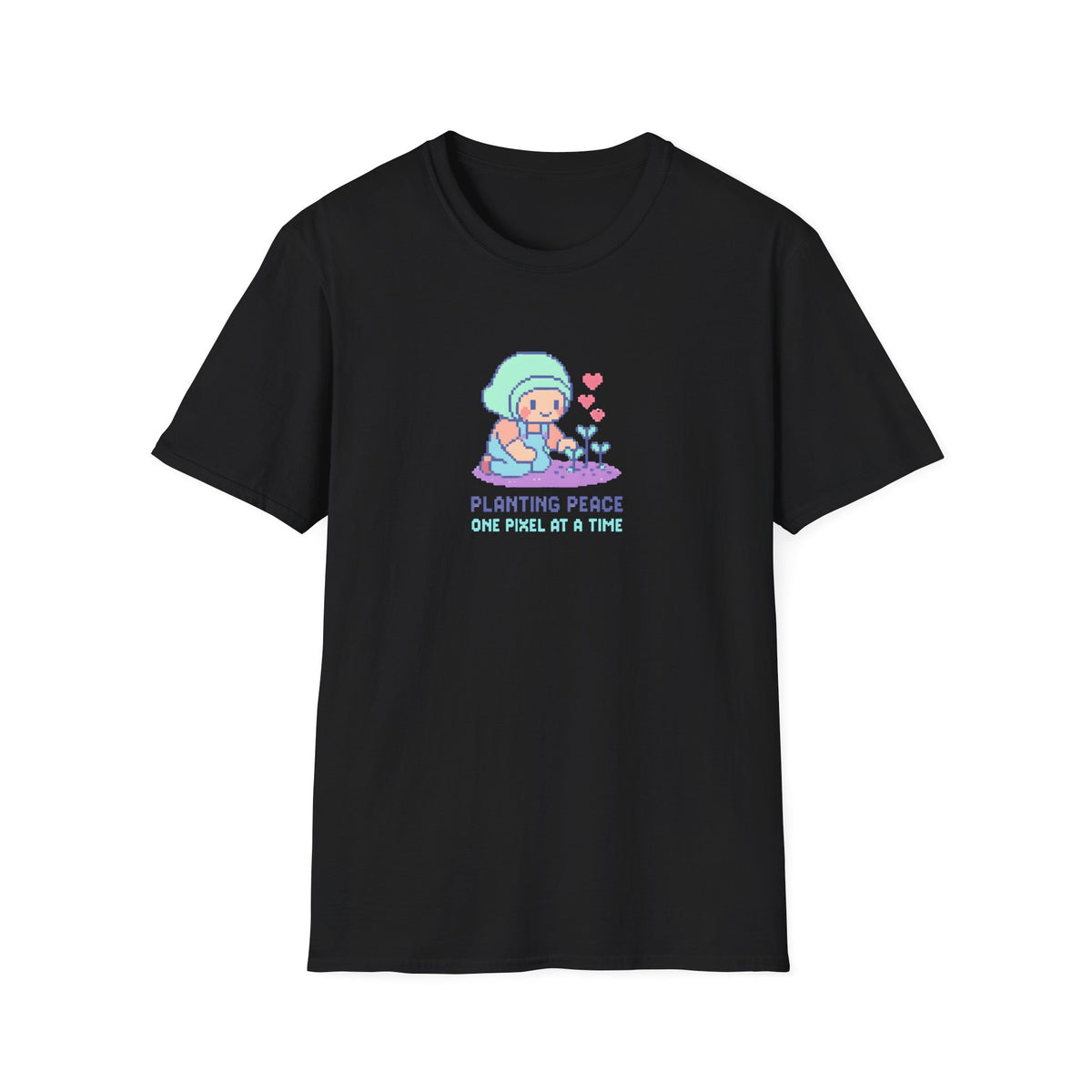 Planting Peace Pixel Art T-Shirt