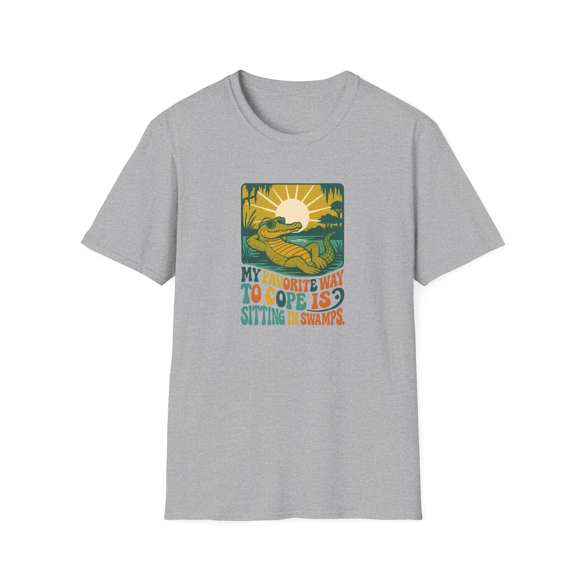 Alligator lounging in swamp T-Shirt