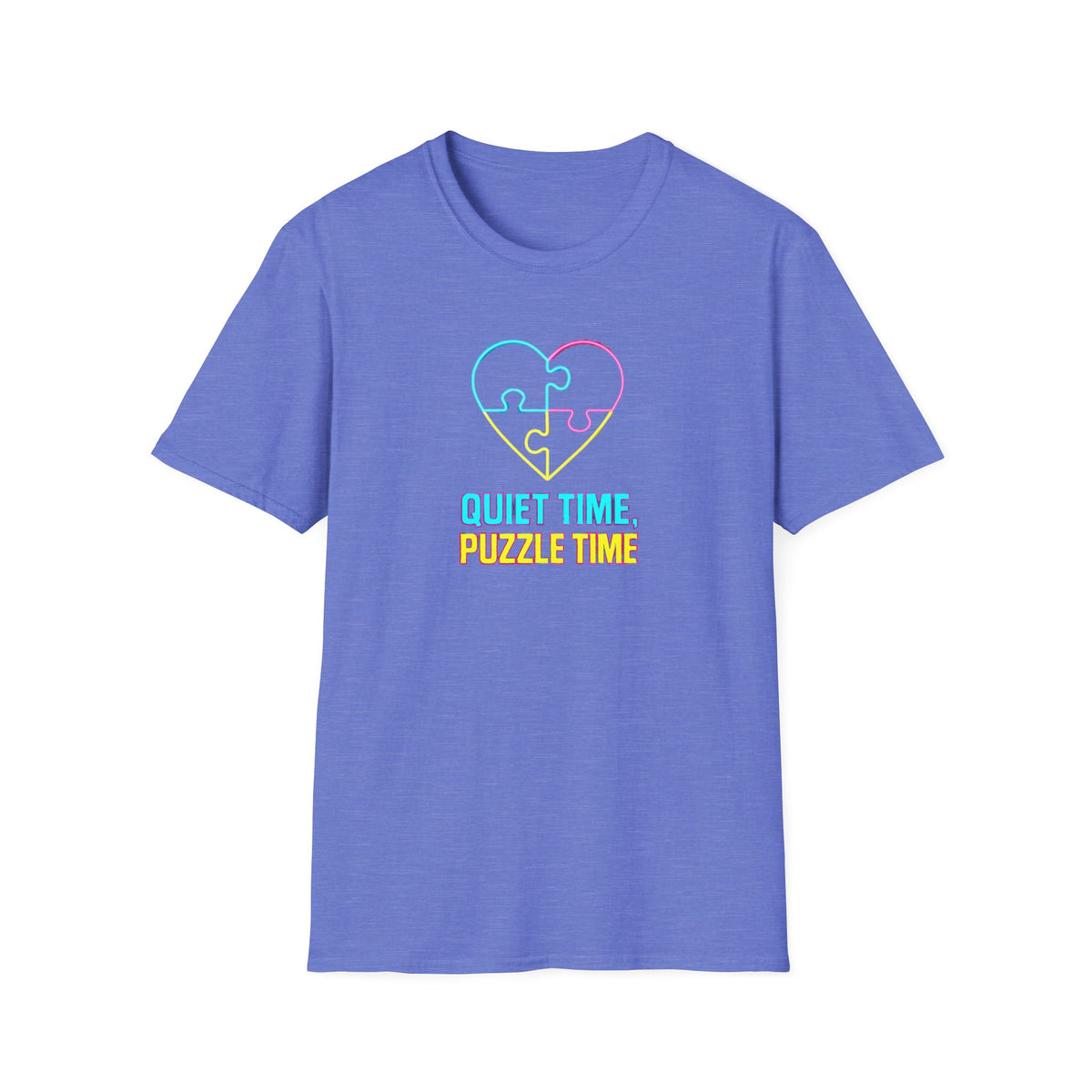 Puzzle Time Neon Heart T-Shirt