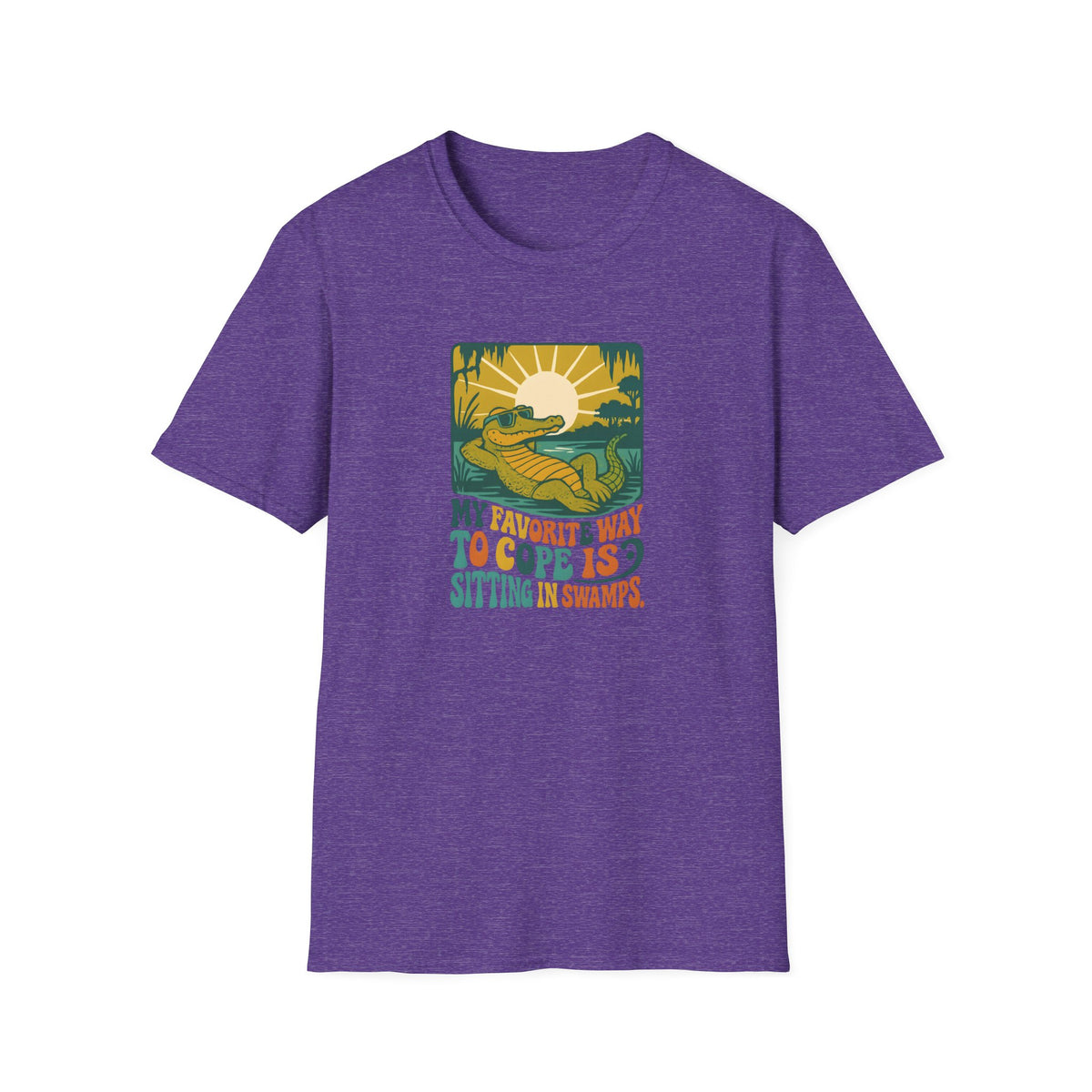 Alligator lounging in swamp T-Shirt