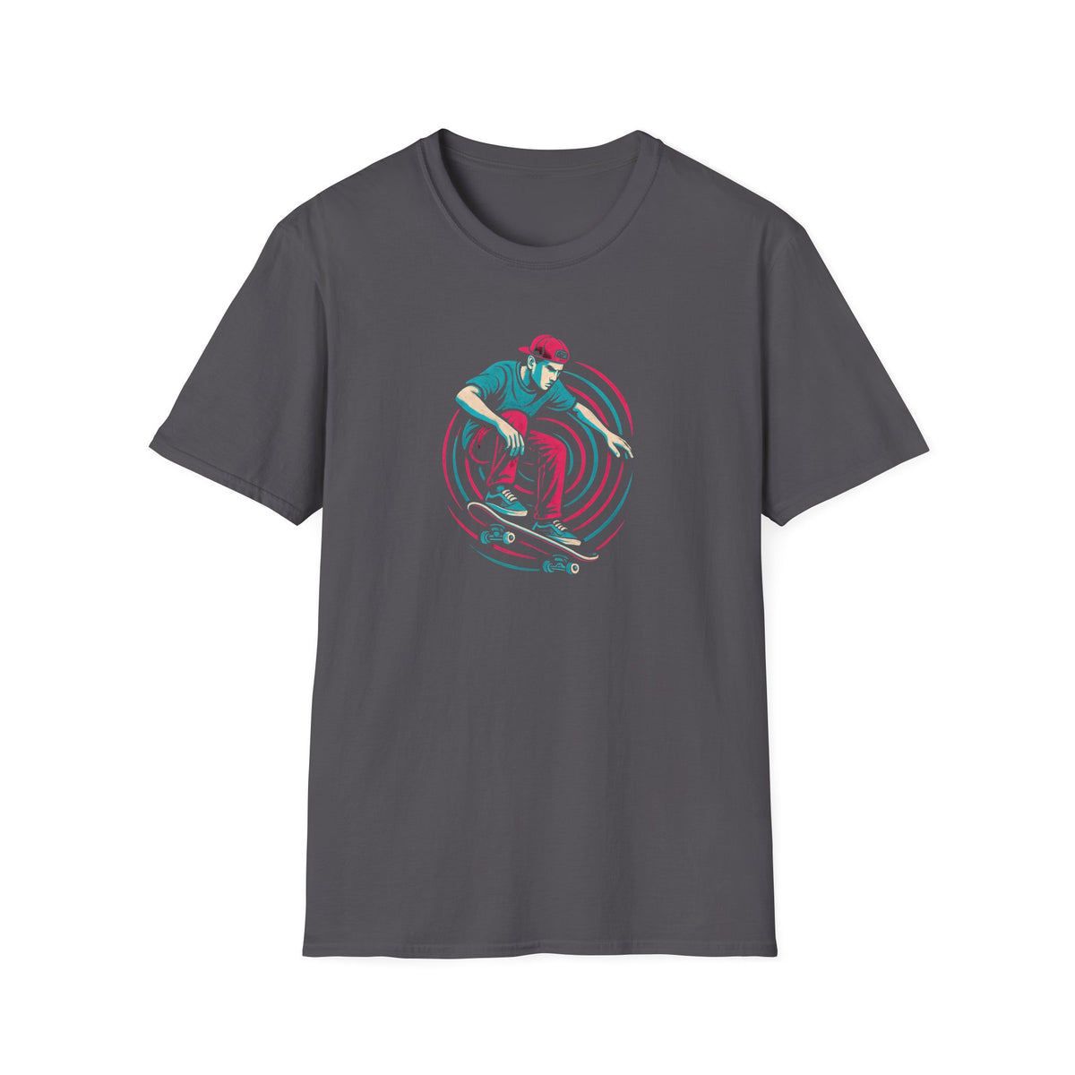Skateboarder performing trick T-Shirt