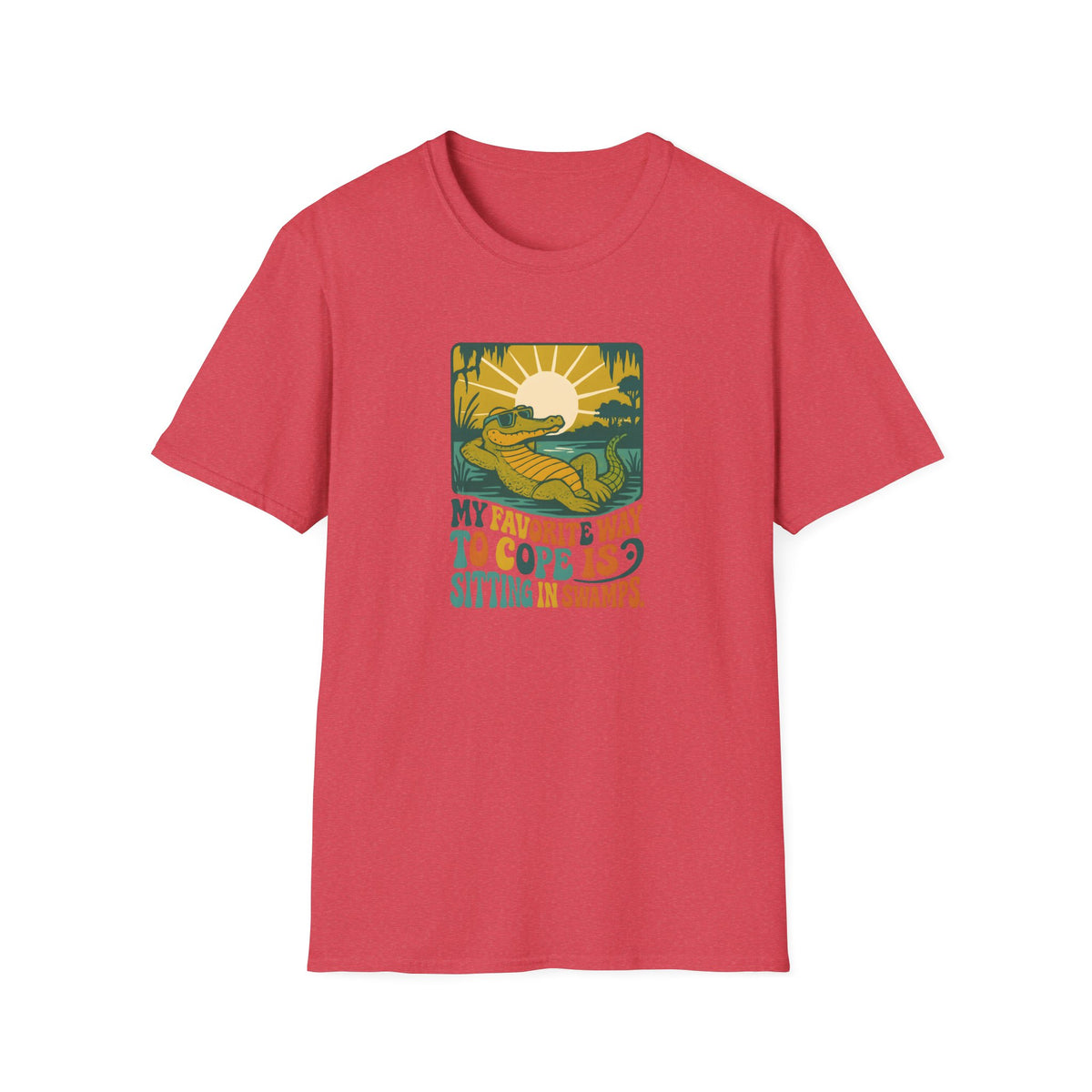 Alligator lounging in swamp T-Shirt